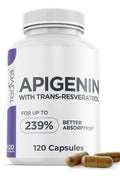 Teaveli Apigenin With Trans Resveratrol Sleep Support Supplement 120 Capsules