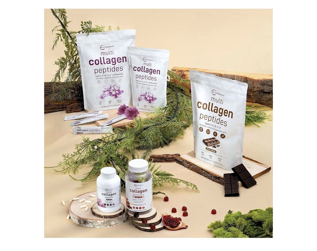 2 Pack Micro Ingredients Multi Collagen Peptides Complex Type I, II, III, V, X