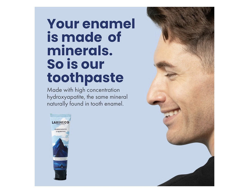 Larineco Hydroxyapatite Probiotics Toothpaste SLS Free Remineralizing Xylitol