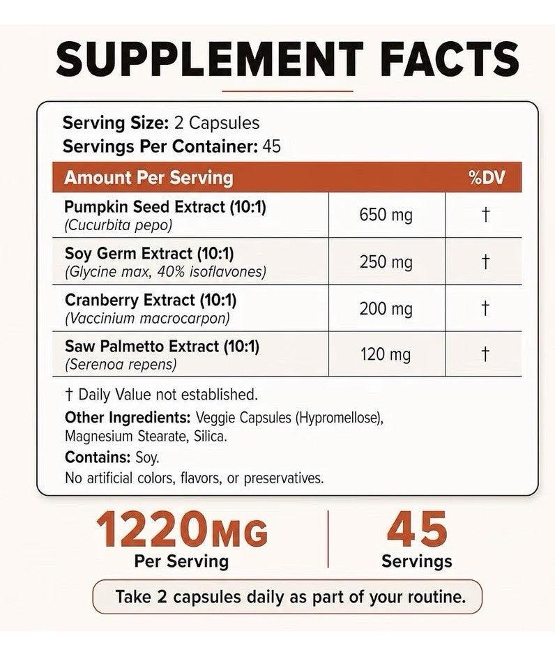 Happee Bladder Command Control & Support For Women & Men 90 Capsules