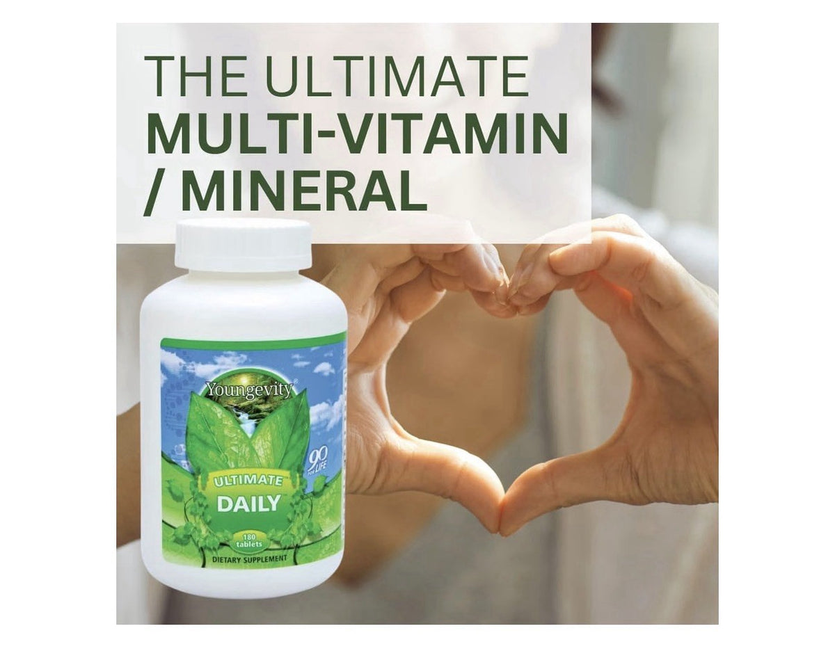 Youngevity Ultimate Daily Mega Multivitamin Vitamins and Minerals 180 Tablets