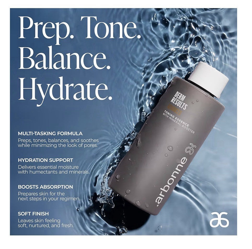 arbonne DermResults Advanced Toning Essence with Mineral Booster Face Toner