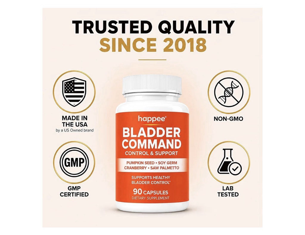 Happee Bladder Command Control & Support For Women & Men 90 Capsules