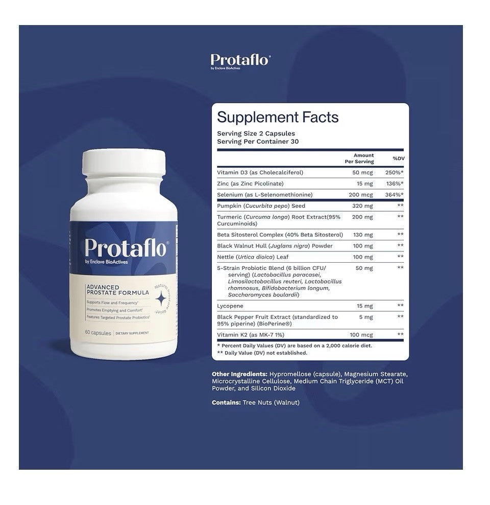 Protaflo Advanced Prostate Formula Urinary Flow Bladder Control For Men 3 Pack