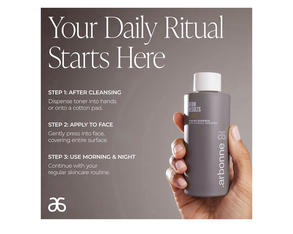 arbonne DermResults Advanced Toning Essence with Mineral Booster Face Toner