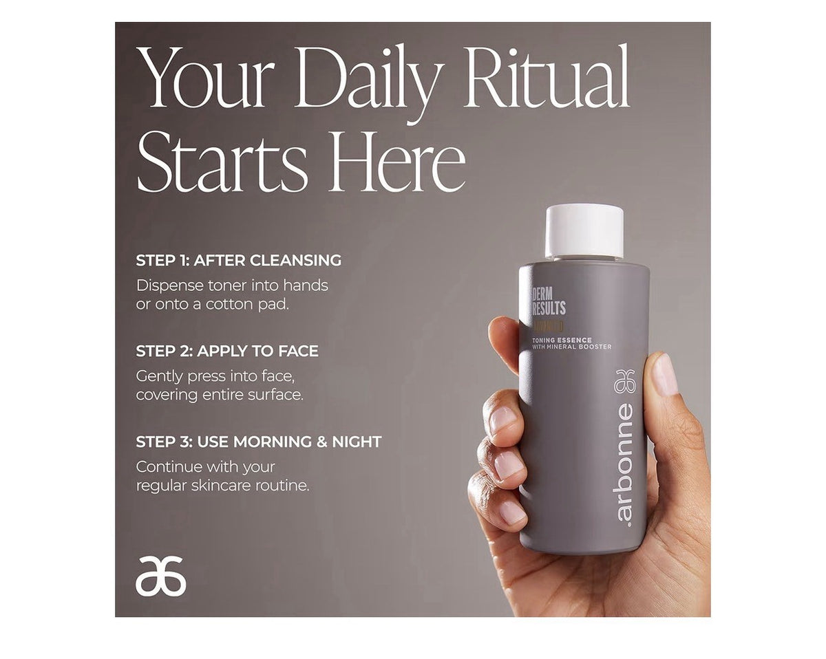 arbonne DermResults Advanced Toning Essence with Mineral Booster Face Toner