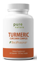 PureNature Turmeric Curcumin Complex with BioPerine Dietary Supplement 60capsule
