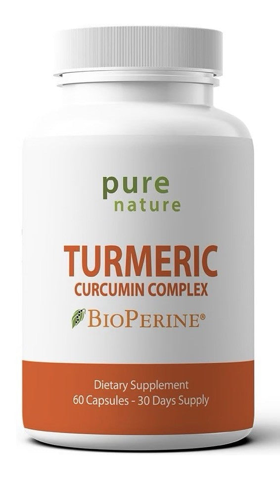 PureNature Turmeric Curcumin Complex with BioPerine Dietary Supplement 60capsule
