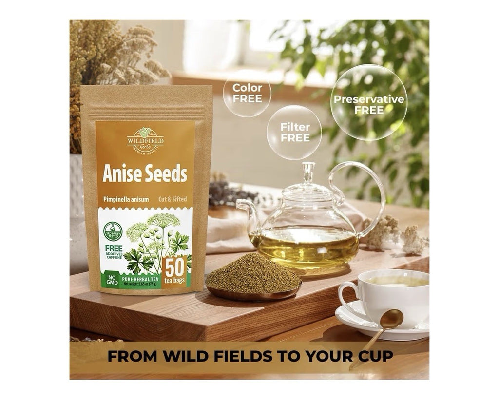 Dried Anise Seeds Anaise Herb 50 Tea Bags (Pimpinella Anisum) Semilass De Anis