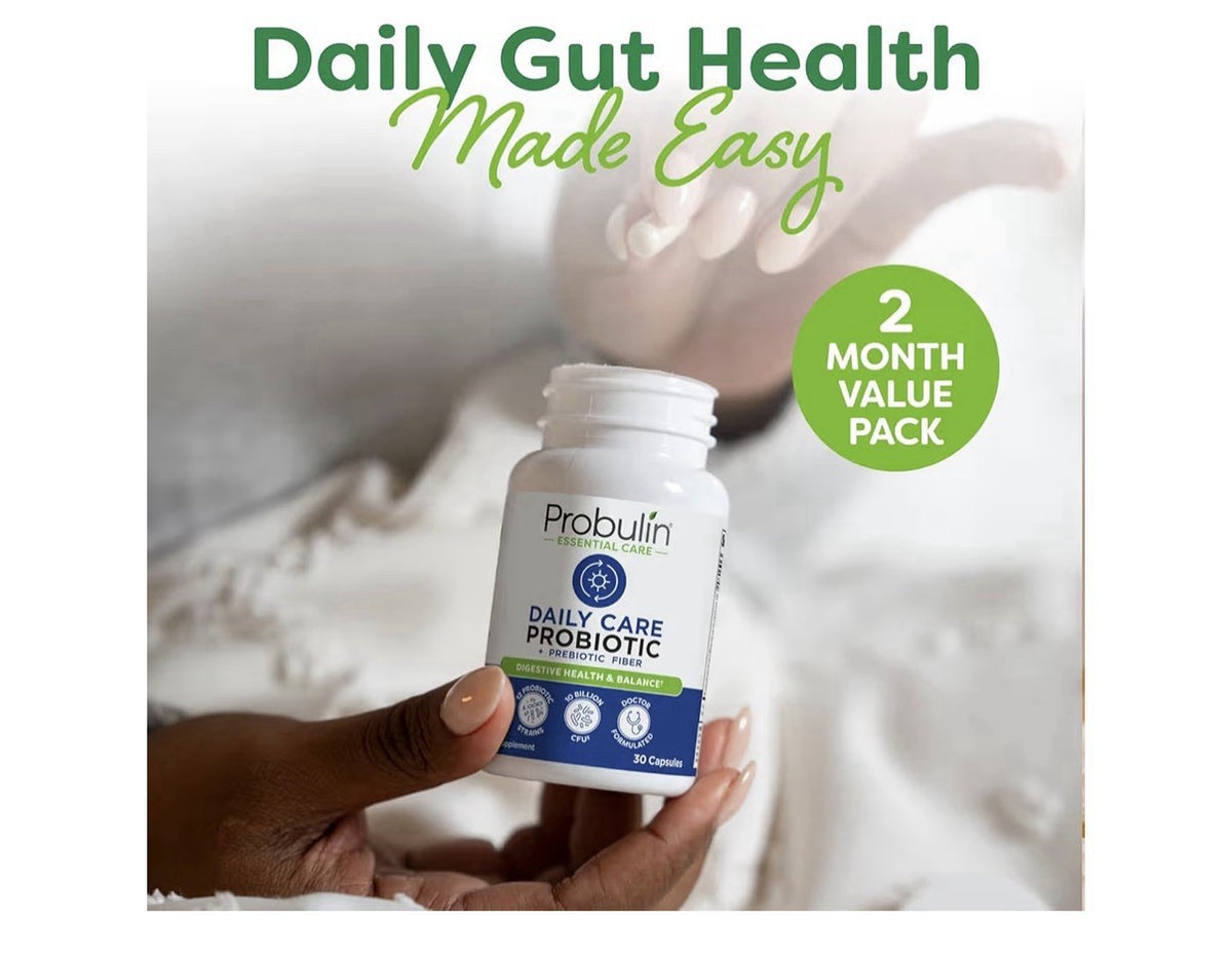 Probulin Daily Care Probiotic + Prebiotics Digestive Gut Immune Support 60 Caps