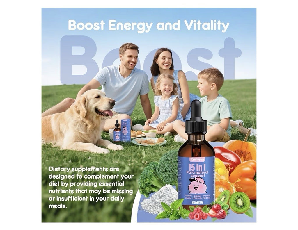 Cartiverse 15 in 1 Para Natural Support Parasite Cleanse for Humans & Kids 2oz