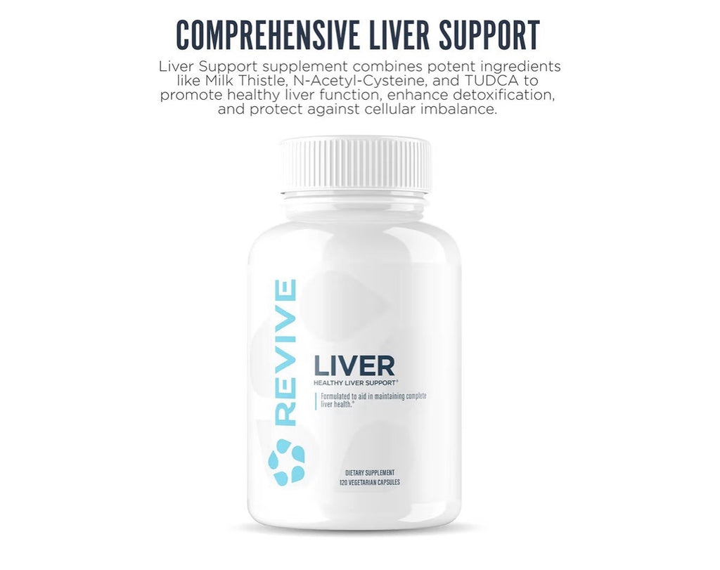 Revive Liver Cleanse Detox & Repair Supplement Reduce Inflammation 120 Capsules
