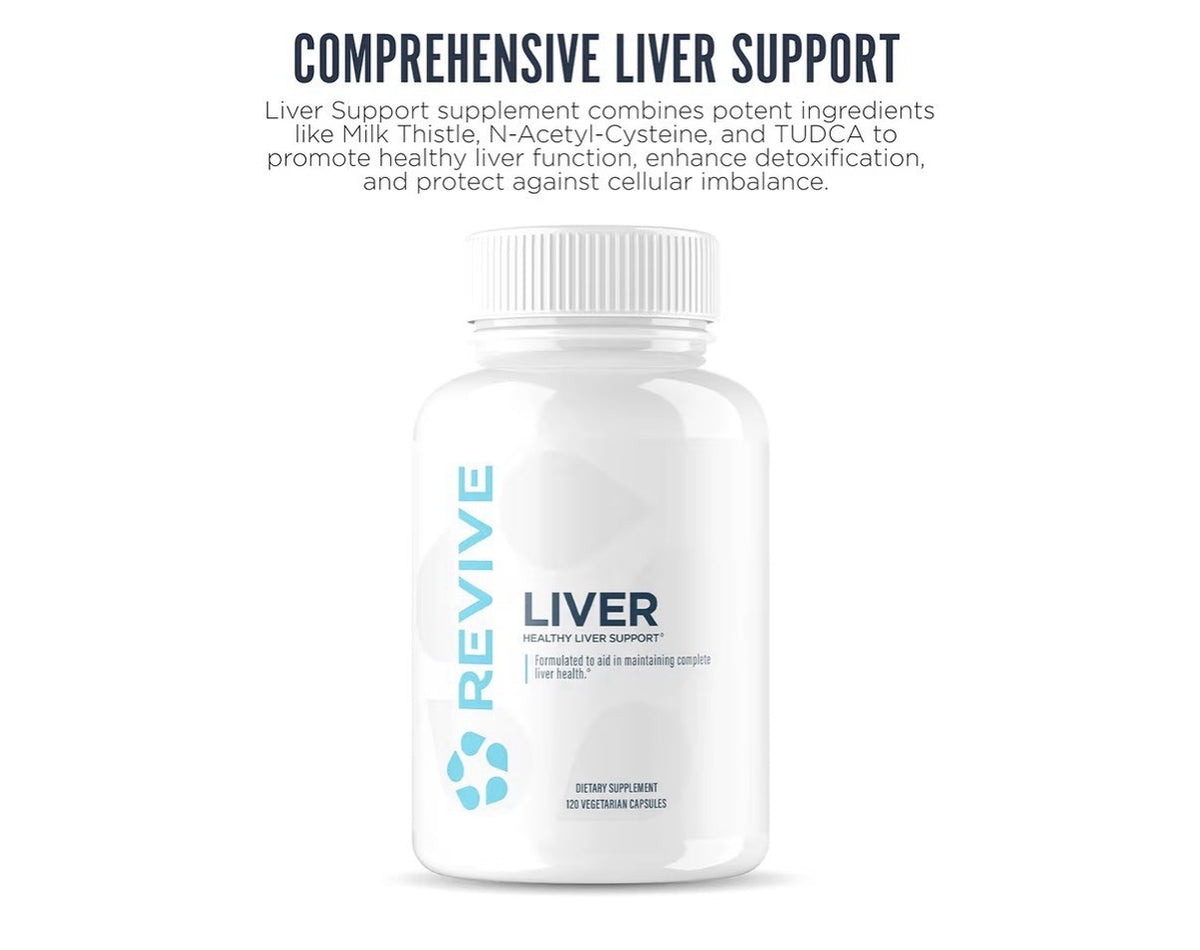 Revive Liver Cleanse Detox & Repair Supplement Reduce Inflammation 120 Capsules