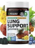 BIO KRAUTER Lung Support Gilummies Detox Respiratory Support 60 Mullein Gummies