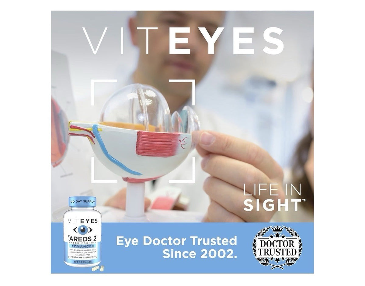 Viteyes AREDS 2 Advanced Based Formula Eye Macular Vision Health Support 180caps