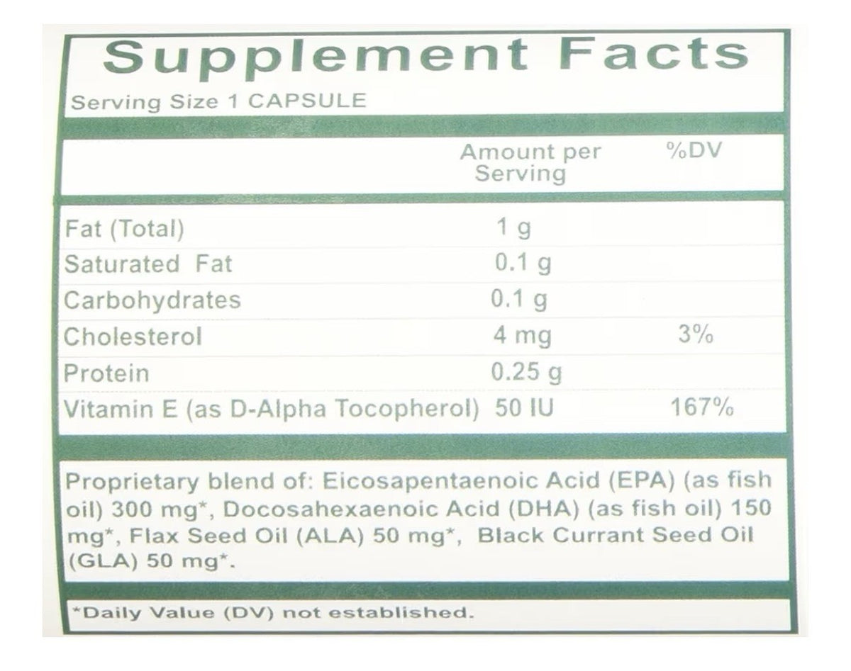 Nutri-West  Complete Omega-3 Essentials 2:1 Dietary Supplement 90 Capsules
