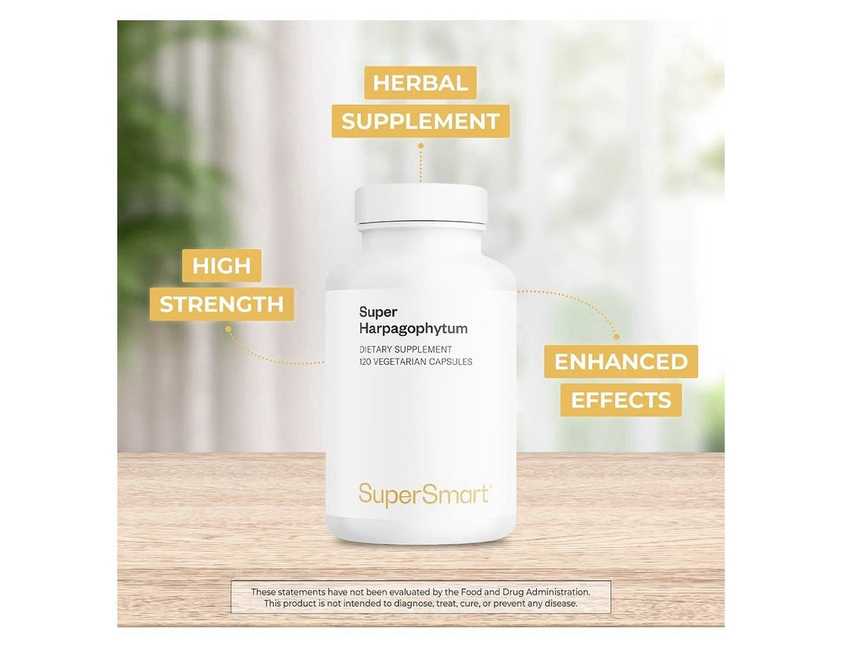 Supersmart Super Harpagophytum 1000 mg Per Day (Devil’s Claw) 120 Capsules