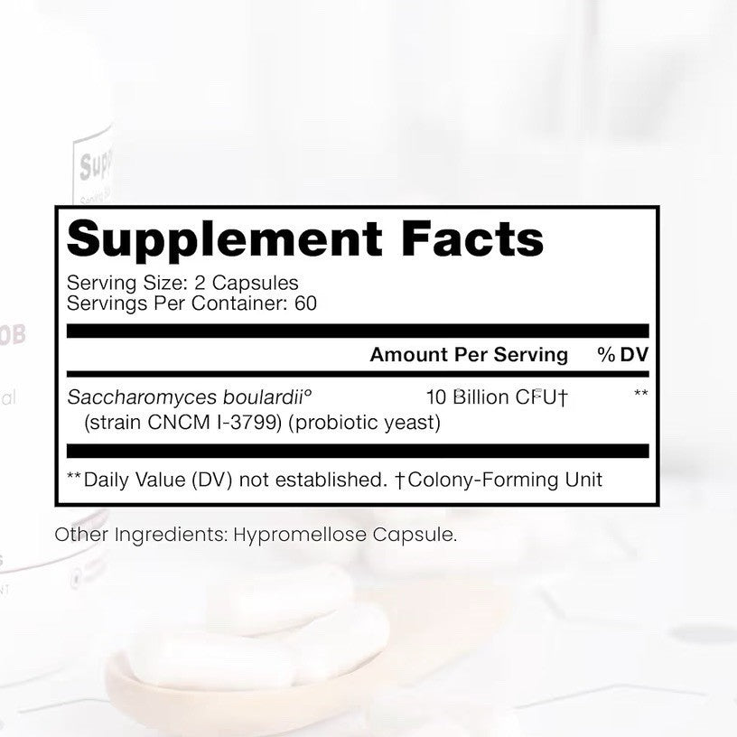 Pure Therapro Rx Saccharomyces Boulardii Probiotics 10Billion CFU USA Made 120ca