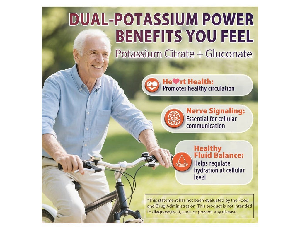 2Pack Nextdia Potassium Citrate & Gluconate Supplement Muscle Nerves Bone Health