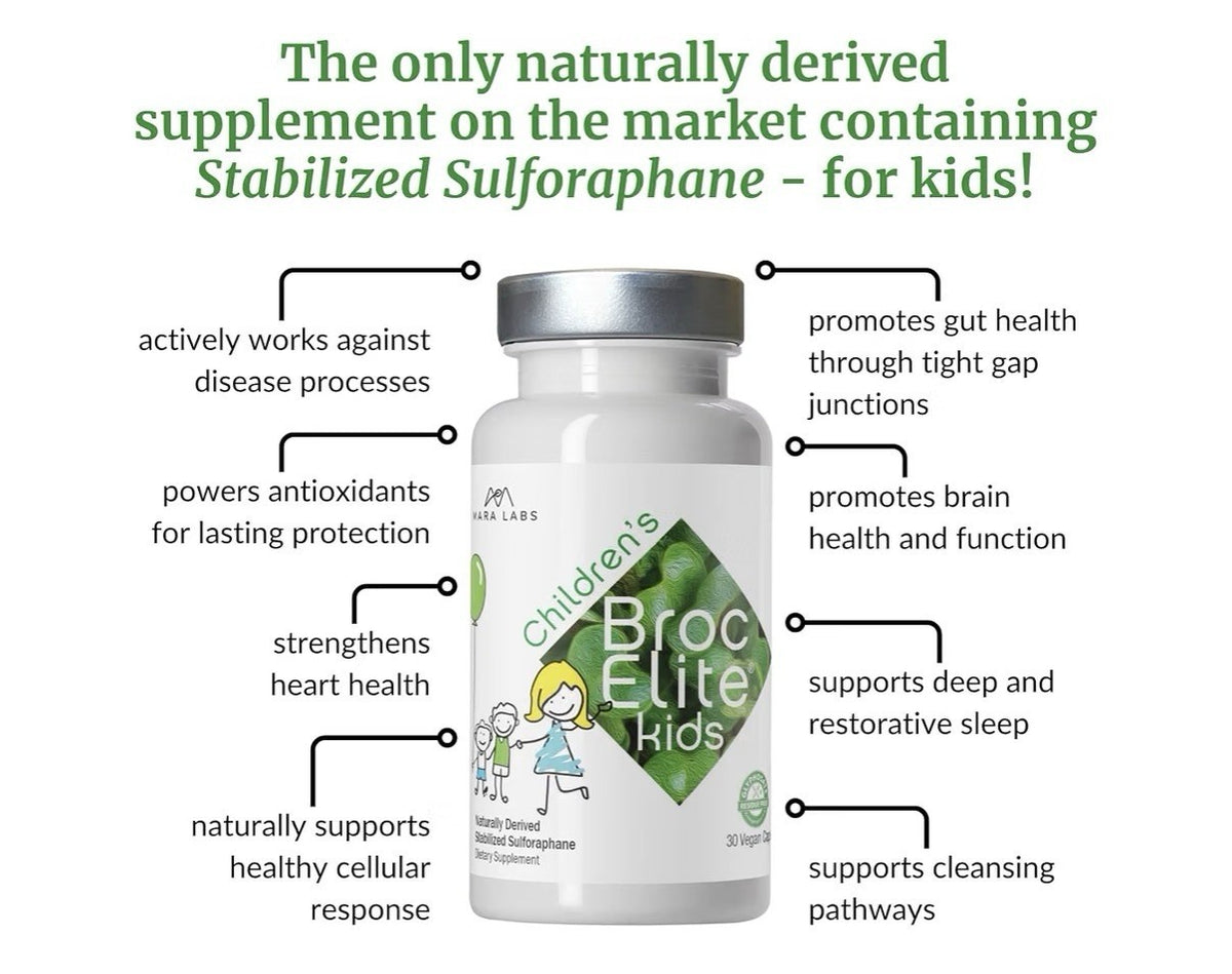 Mara Labs Broc Elite Kids Children’s Broccoli Stabilized Sulforaphane 30 Capsule