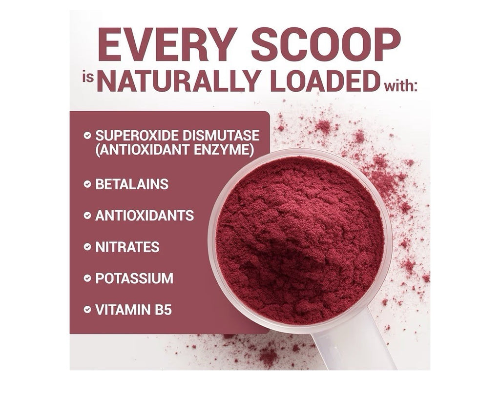 Dr Berg Organic Beetroot Juice Powder For Your Brain And Heart Blood Flow 3.18oz