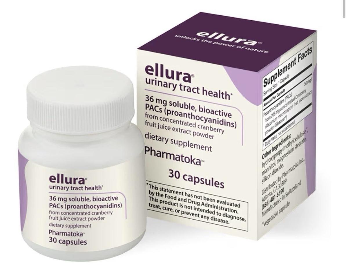 Pharmatoka ellura Urinary Tract Health Dietary Supplement 30 Capsules