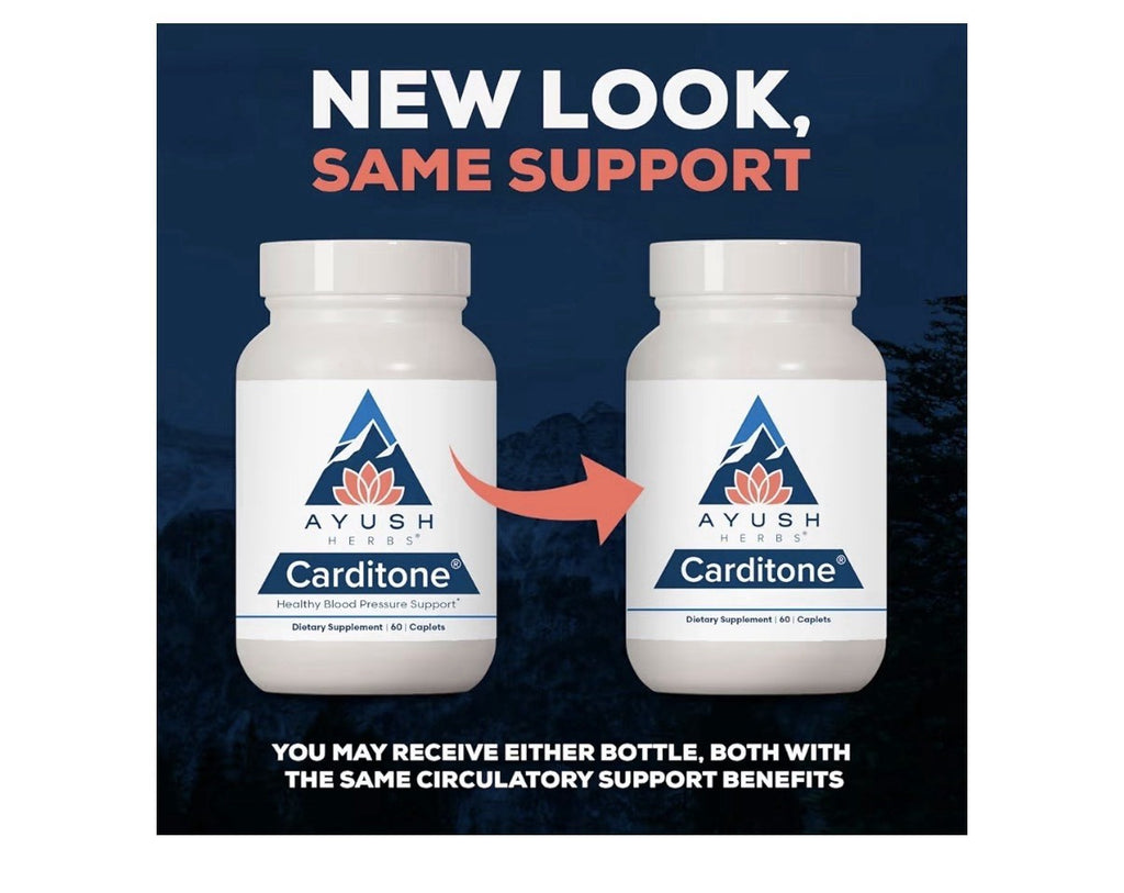 2 Pack Ayush Herbs Carditone Healthy Blood Pressure Support For Women & Men