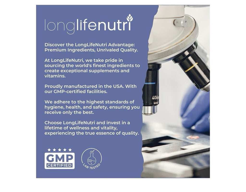 LongLifeNutri Eggshell Membrane 500mg Per Serving Joint Function Comfort 240Caps