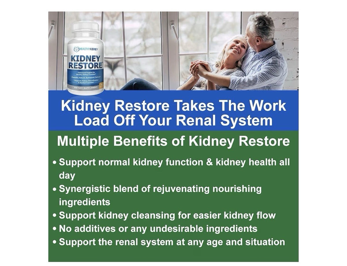 Kidney Restore & Kidney Shield Bundle for Kidney Cleanse Function Renal Health