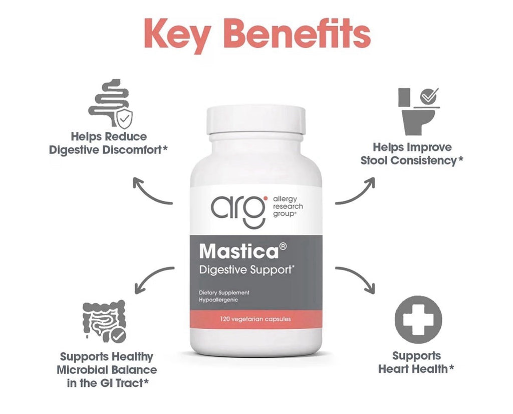 Allergy Research Group ARG Mastica Digestive Support Hypoallergenic 60 Capsules