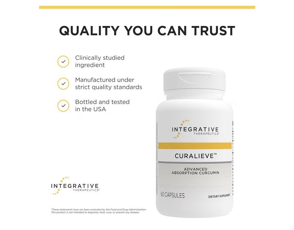 Integrative Therapeutics Curalieve Advanced Absorption Curcumin Antioxidant 60ca