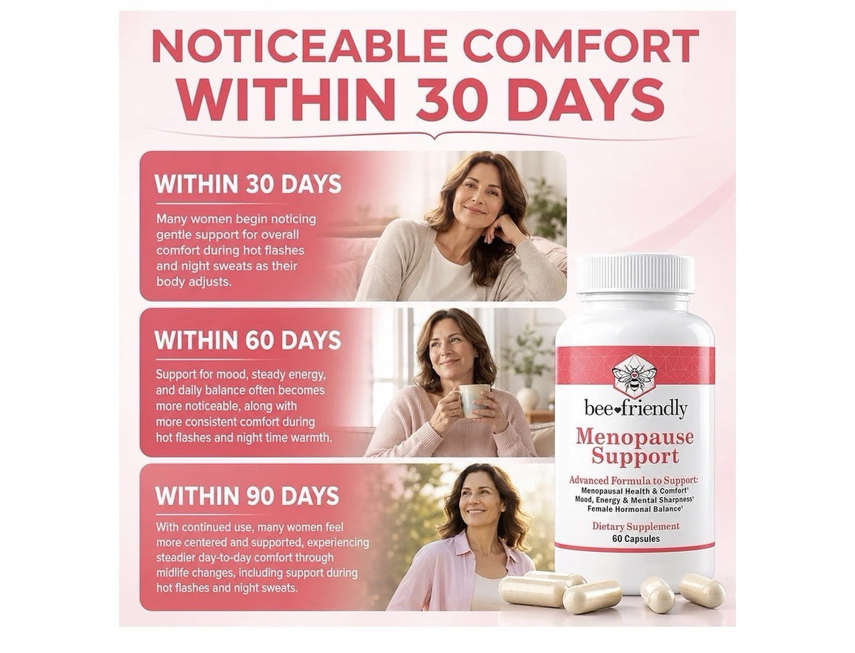 Beefriendly Menopause Support Mood Energy Hormone Balance for Women 60 Capsules