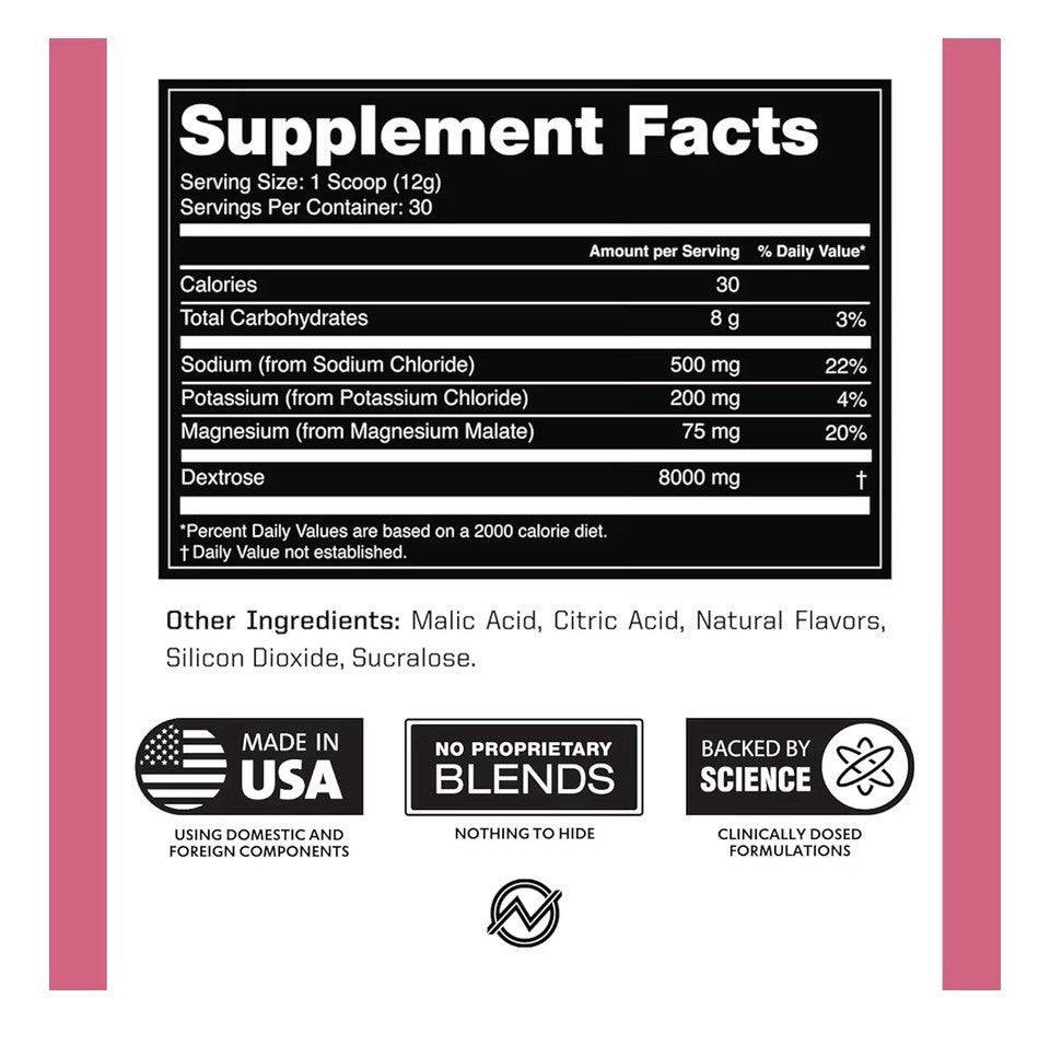 Outwork Nutrition Electrolytes Powder Hydration Exercise Muscle 30srv Watermelon