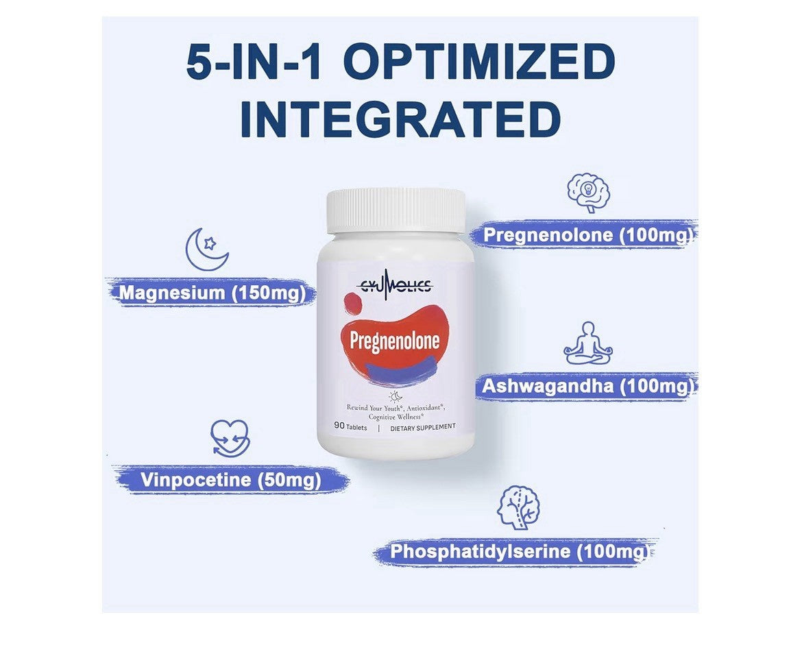 2 Pack Gyumolics Pregnenolone Rewind Your Youth Antioxidant Cognitive Wellness