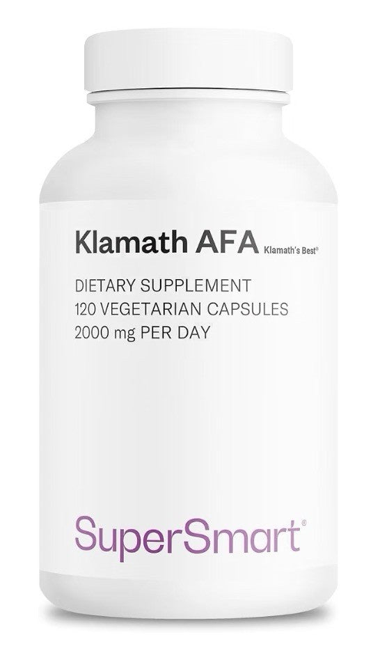 Supersmart Klamath AFA 2000 mg per Day 120 Vegetarian Capsules