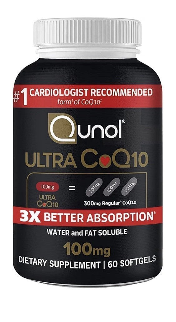 2 Pack Qunol Ultra CoQ10 100mg 3x Better Adsorption Water And fat Soluble