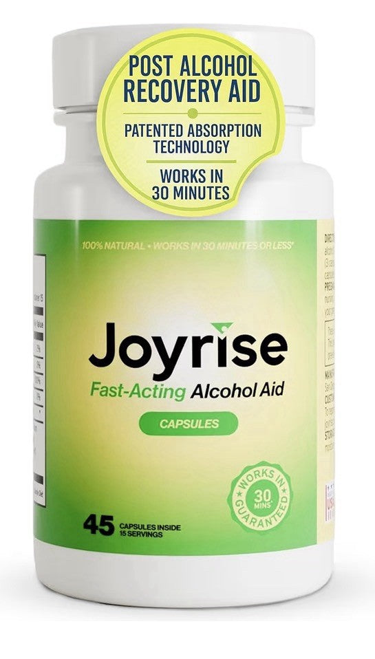 Joyrise After Drinking Aid Fast Acting with DHM Alcohol Metabolism Support 45cap