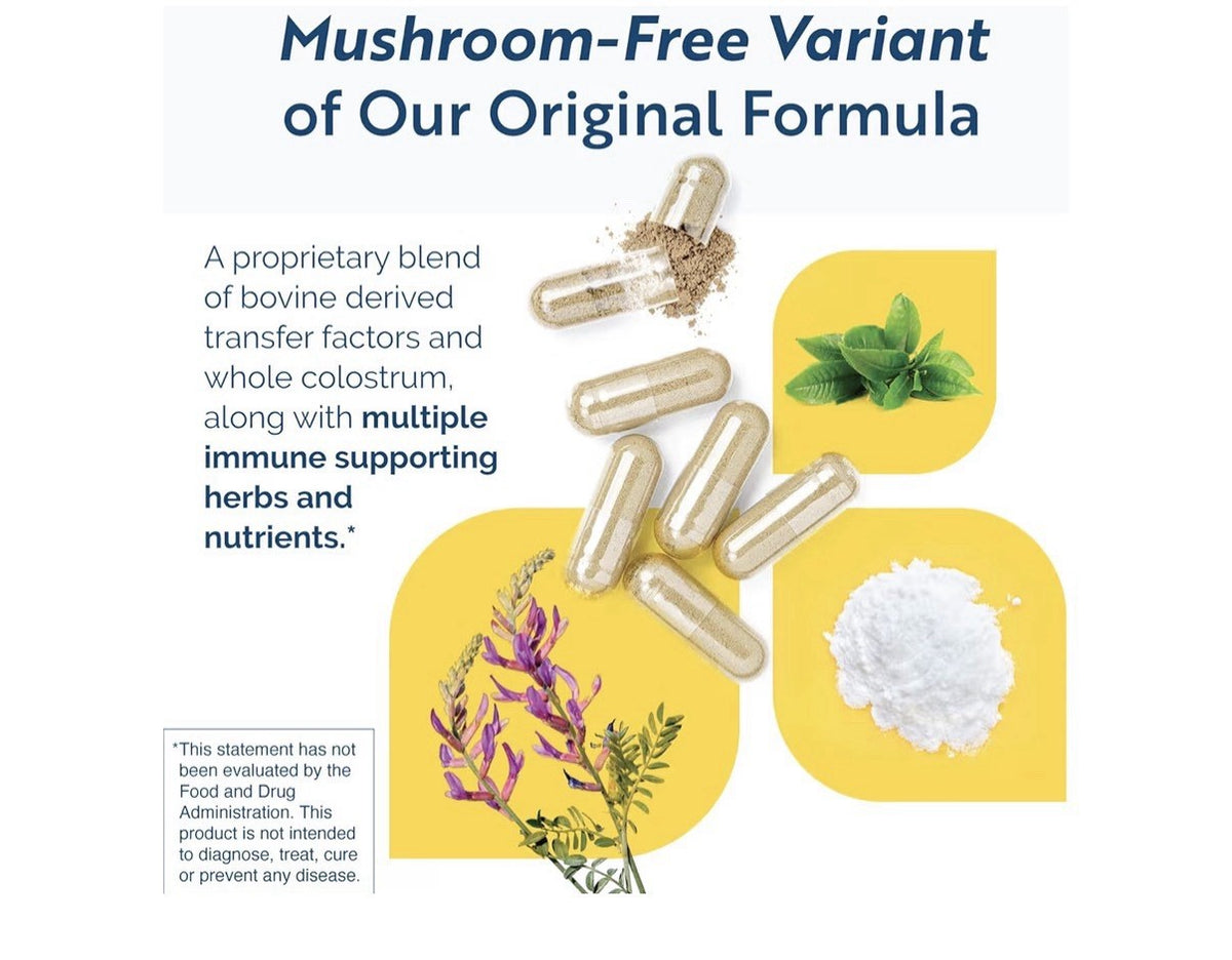 Researched Nutritionals Transfer Factor Multi-Immune Mushroom Free 90 Capsules