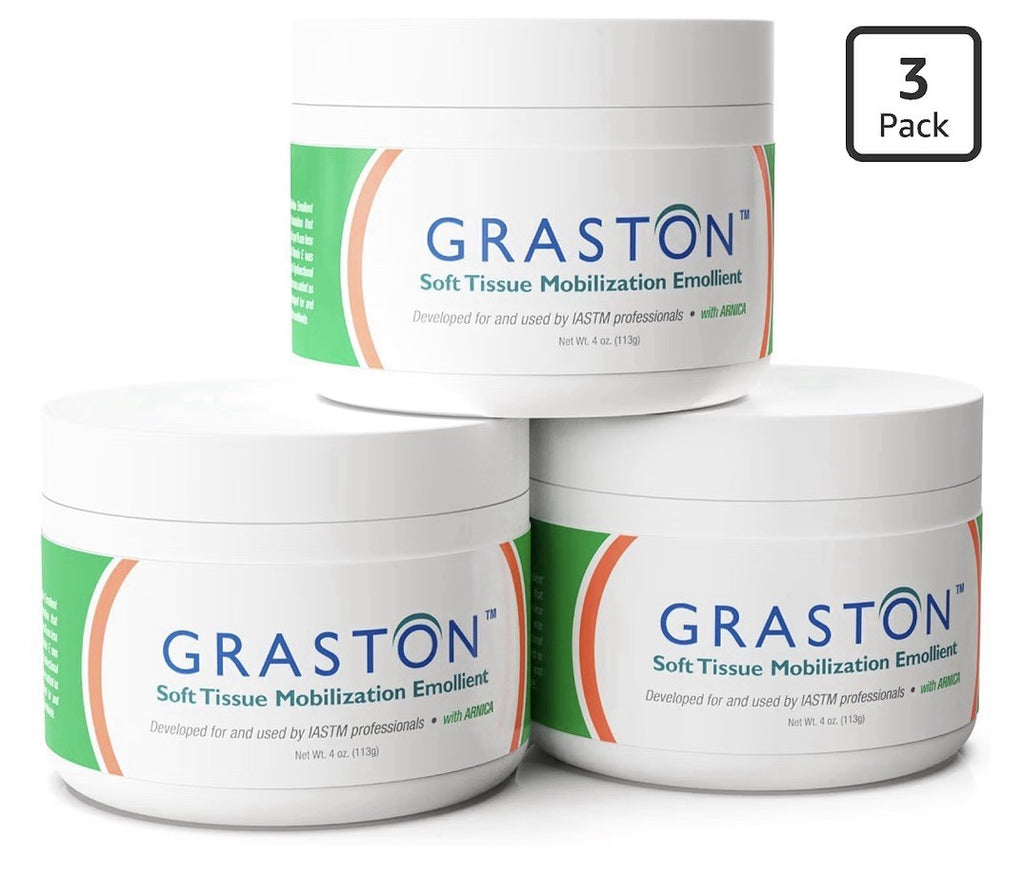 3 Pack Graston Soft Tissue Mobilization Emollient With Arnica Massage Cream