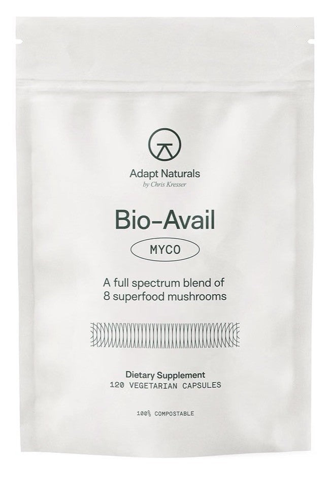 Adapt Naturals MYCO Bio-Avail Full Spectrum blend of 8 Superfood Mushrooms 120ca