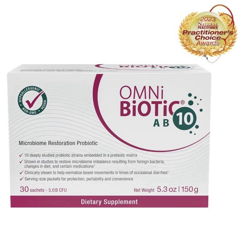 OMNi BiOTiC AB 10 Microbiome Restoration Probiotic Gut Health 30 Sachets