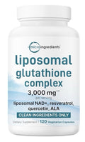 Micro Ingredients Liposomal Glutathione Complex 3,000 mg Per Serving 120 Capsule