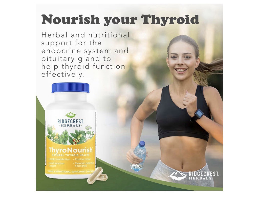 Ridgecrest Herbals ThyroNourish Thyroid Health Metabolism Positive Mood 60 Caps
