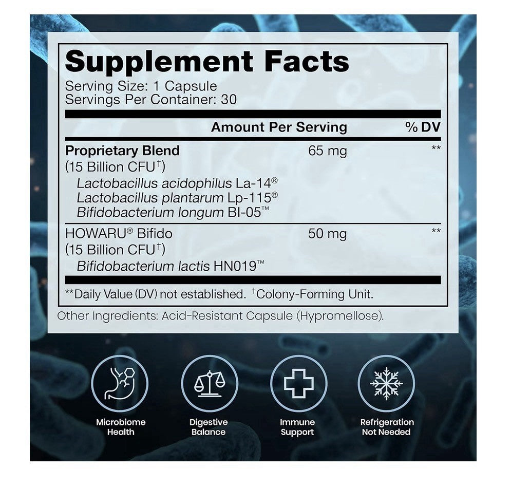 Pure Therapro Rx Power Probiotic 30 Billion CFU Flora Balance Digestion 30 Caps