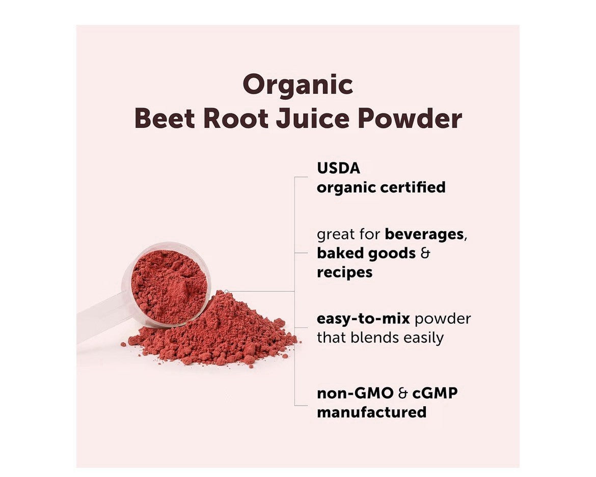 Micro Ingredients Organic Beet Root Juice Powder Raw Superfood 8 oz