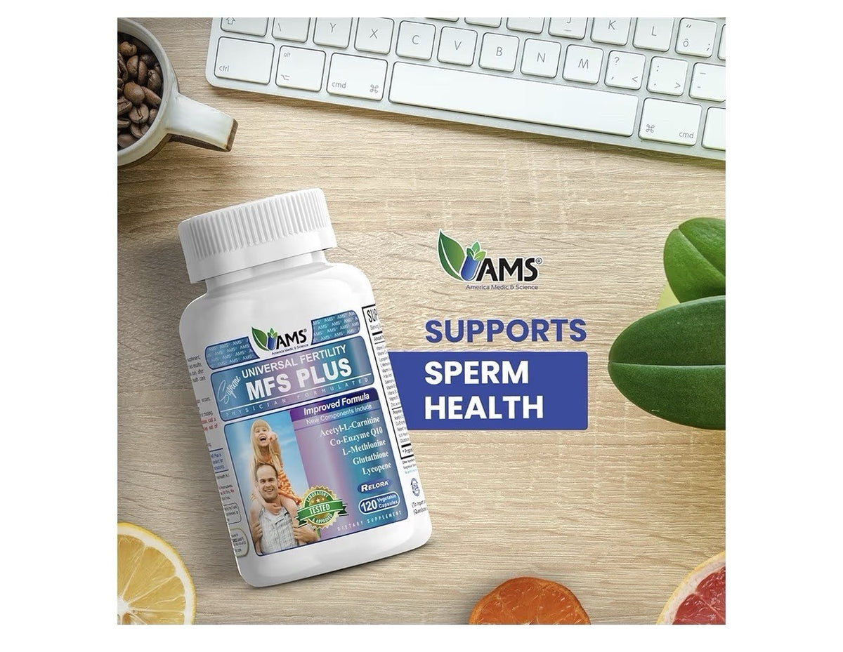 America Medic & Science MFS Plus Fertility Supplement for Men Sperm Booster 60ca