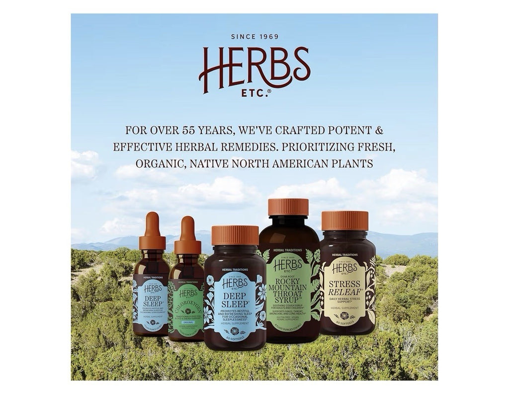 2 Pack Herbs Etc. Lung Tonic Herbal Supplement Clear Breathing Bronchial Health