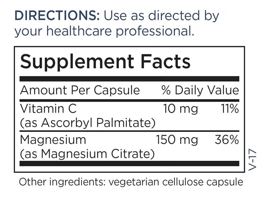 Metabolic Maintenance Magnesium Citrate Calm Sleep Muscle Support GI 240capsules