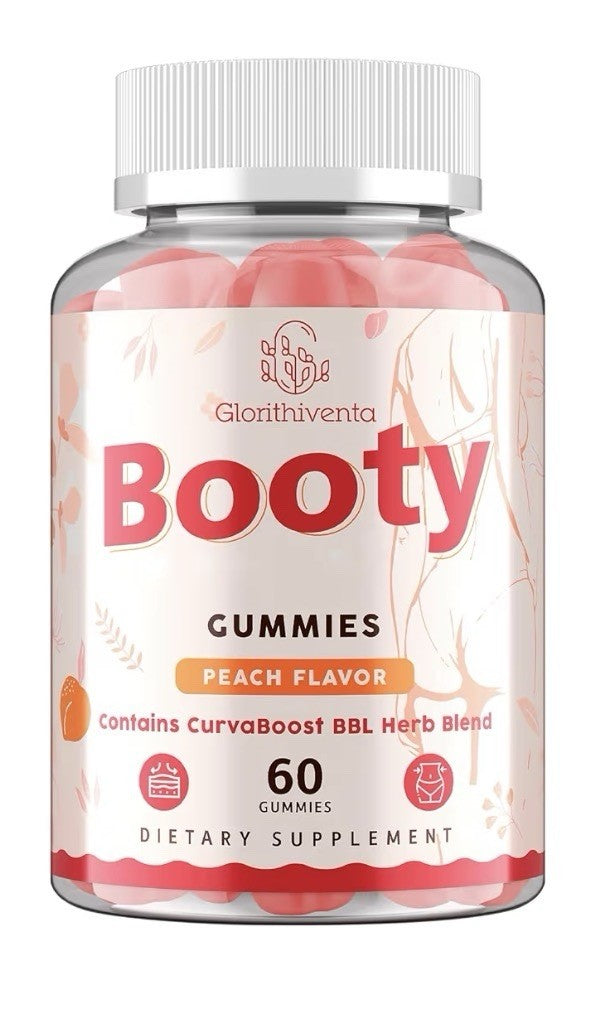 Glorithiventa Booty Gummies CurvaBoost BBL Blend For Women Booty Curves 60gummy