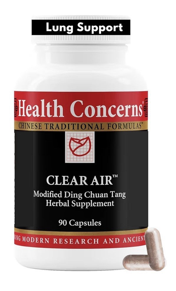 Health Concerns Clear Air Cough & Phlegm Support Supplement Reduces Mucus 90caps